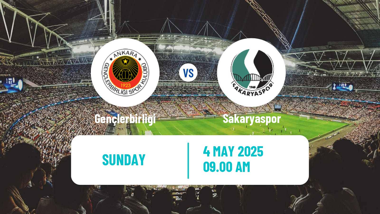 Soccer Turkish First League Gençlerbirliği - Sakaryaspor