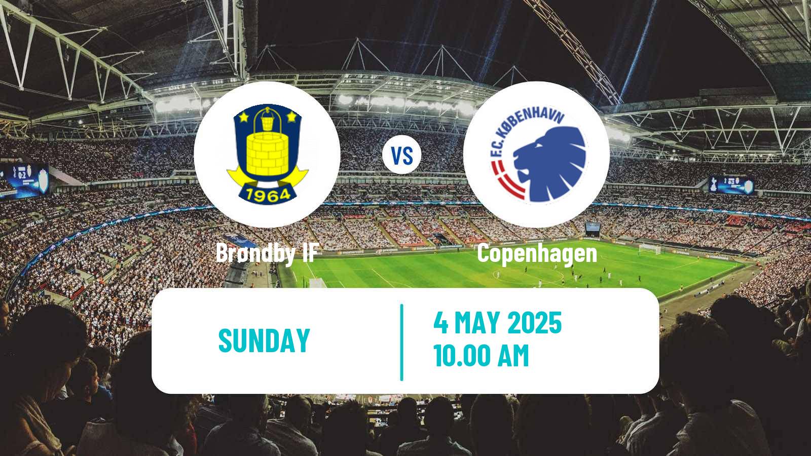 Soccer Danish Superliga Brøndby - Copenhagen