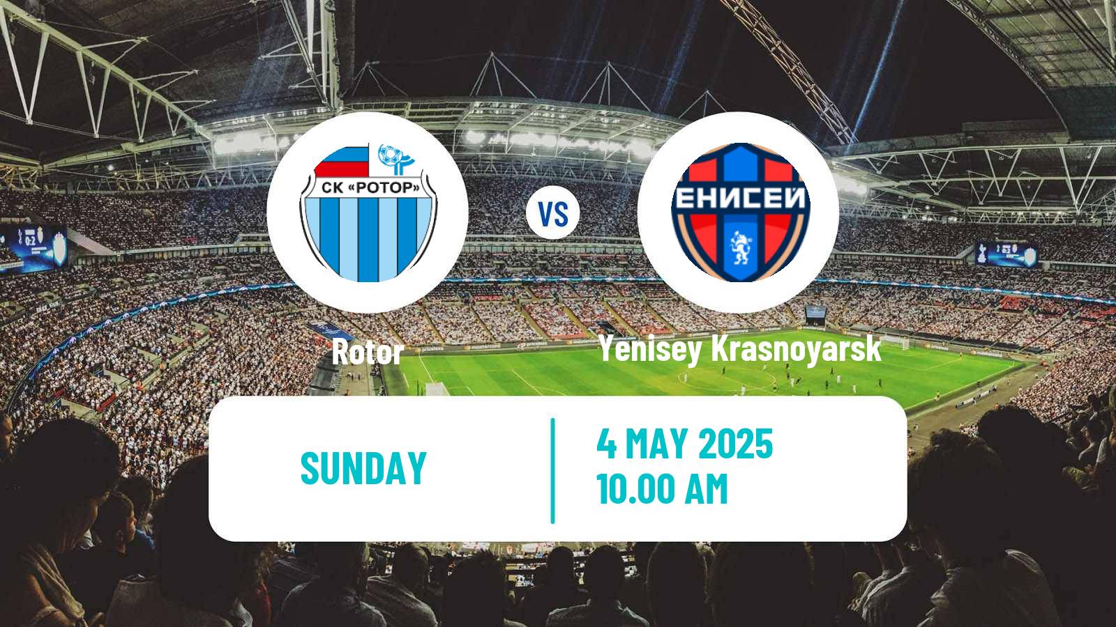 Soccer Russian FNL Rotor - Yenisey Krasnoyarsk