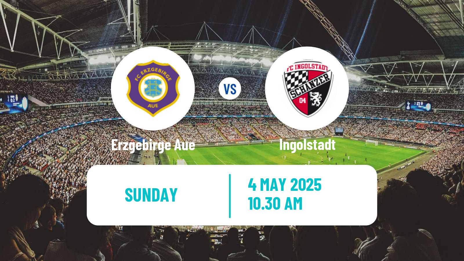 Soccer German 3 Bundesliga Erzgebirge Aue - Ingolstadt