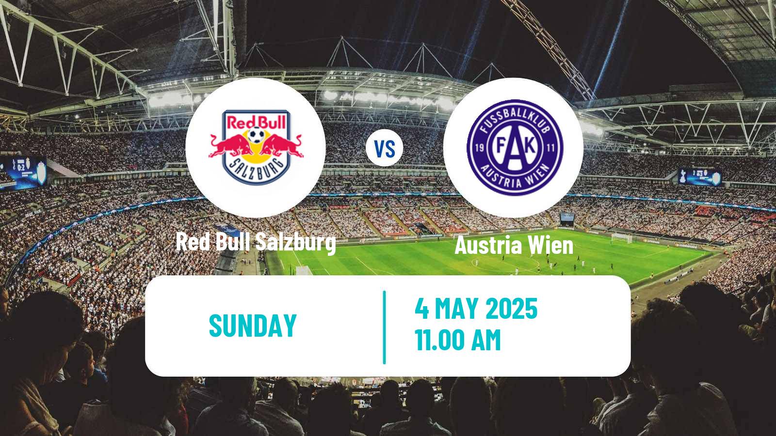 Soccer Austrian Bundesliga Red Bull Salzburg - Austria Wien