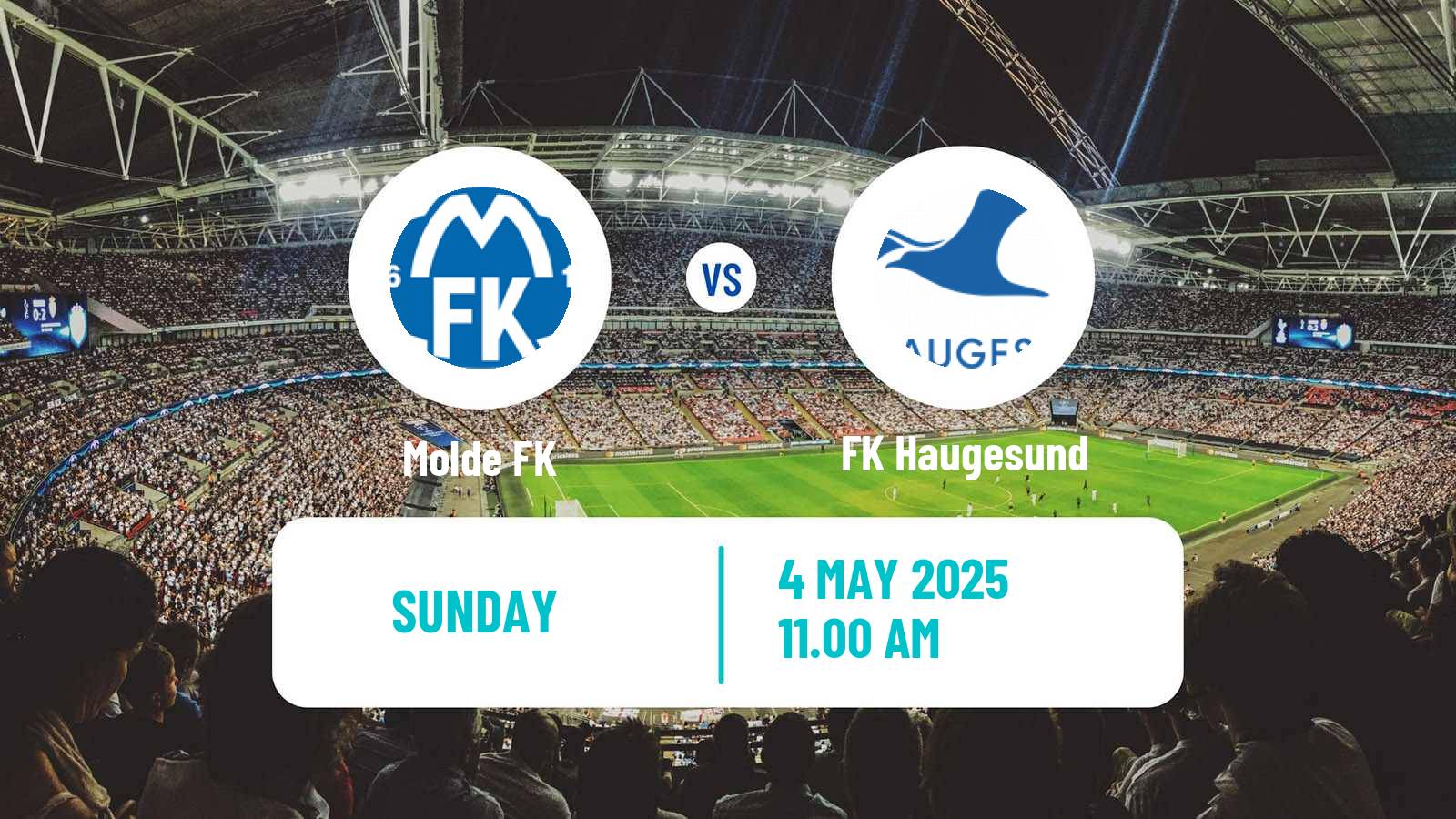 Soccer Norwegian Eliteserien Molde - Haugesund