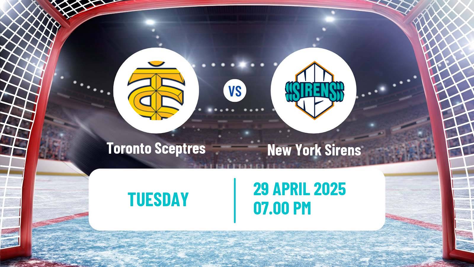 Hockey PWHL Women Toronto Sceptres - New York Sirens