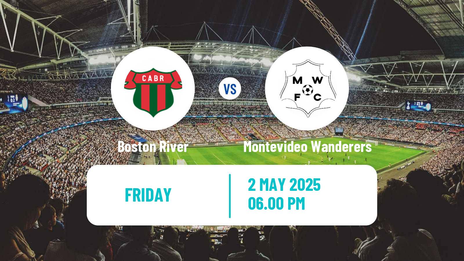 Soccer Uruguayan Primera Division Boston River - Montevideo Wanderers
