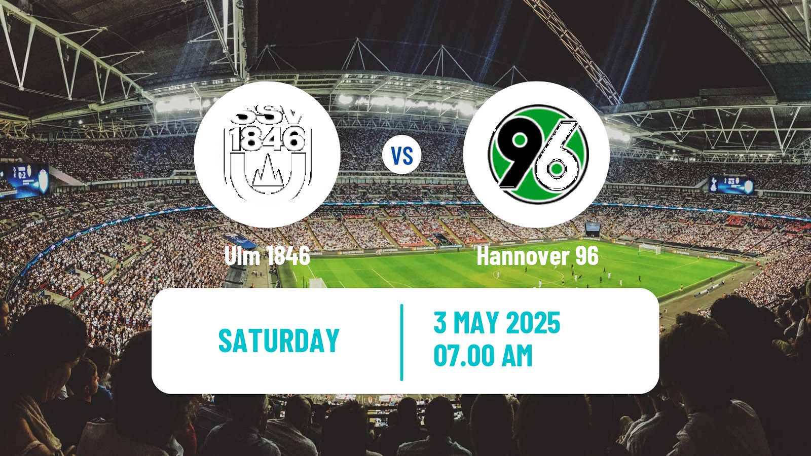 Soccer German 2 Bundesliga Ulm 1846 - Hannover