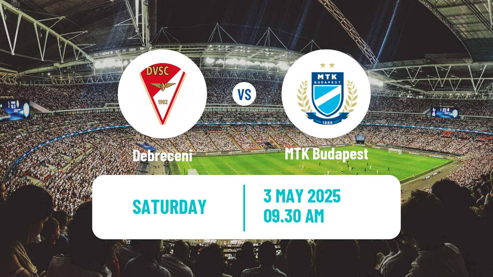 Soccer Hungarian NB I Debreceni - MTK Budapest