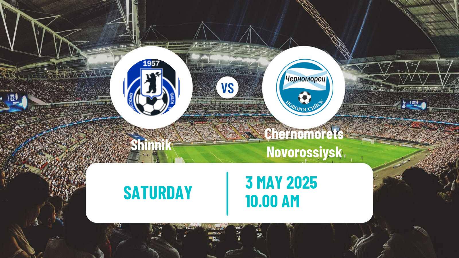 Soccer Russian FNL Shinnik - Chernomorets Novorossiysk