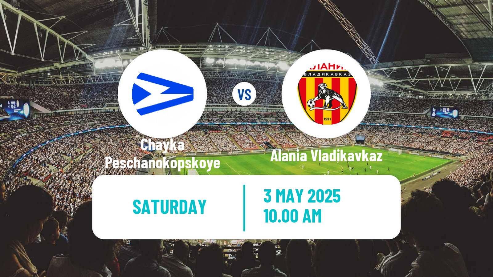 Soccer Russian FNL Chayka Peschanokopskoye - Alania Vladikavkaz