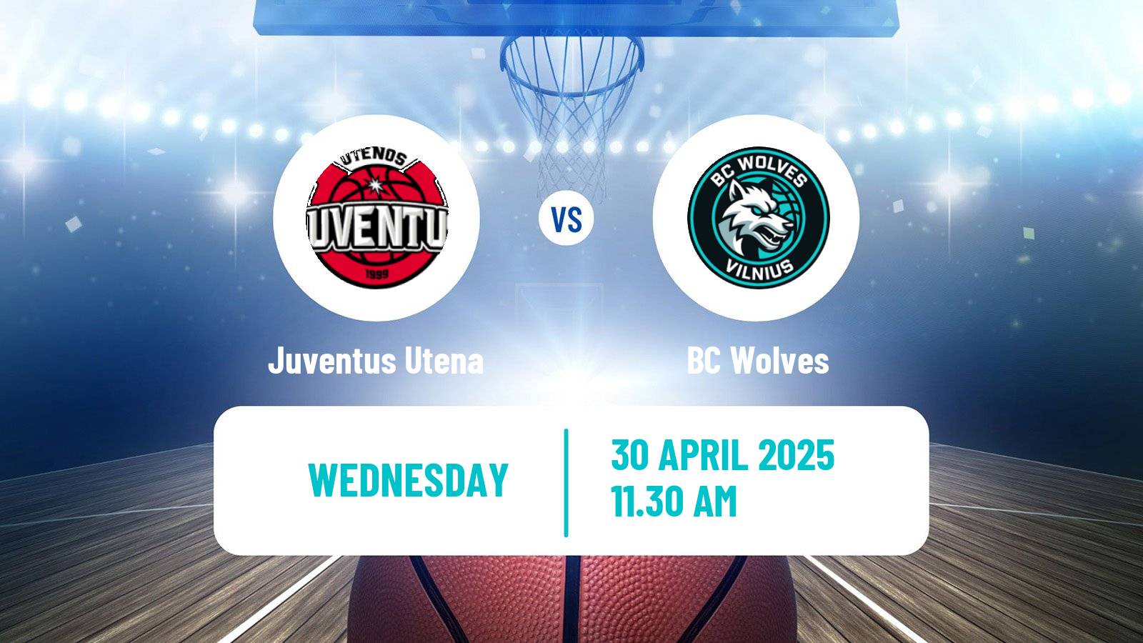 Basketball Lietuvos Krepsinio Lyga Juventus Utena - BC Wolves