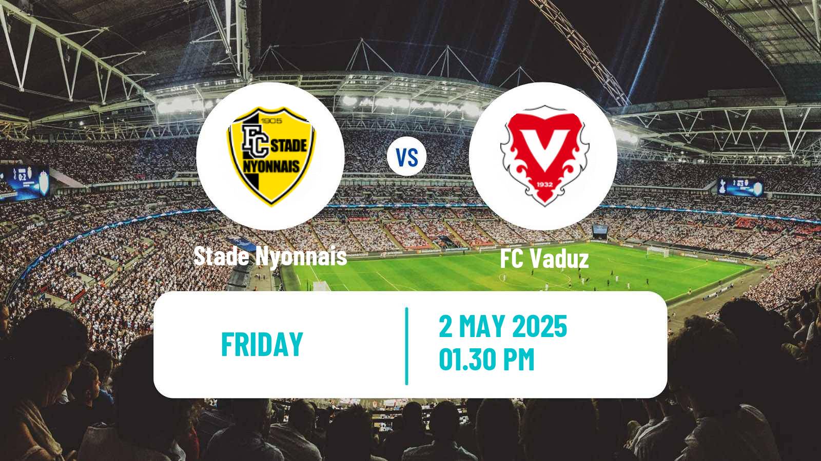 Soccer Swiss Challenge League Stade Nyonnais - Vaduz