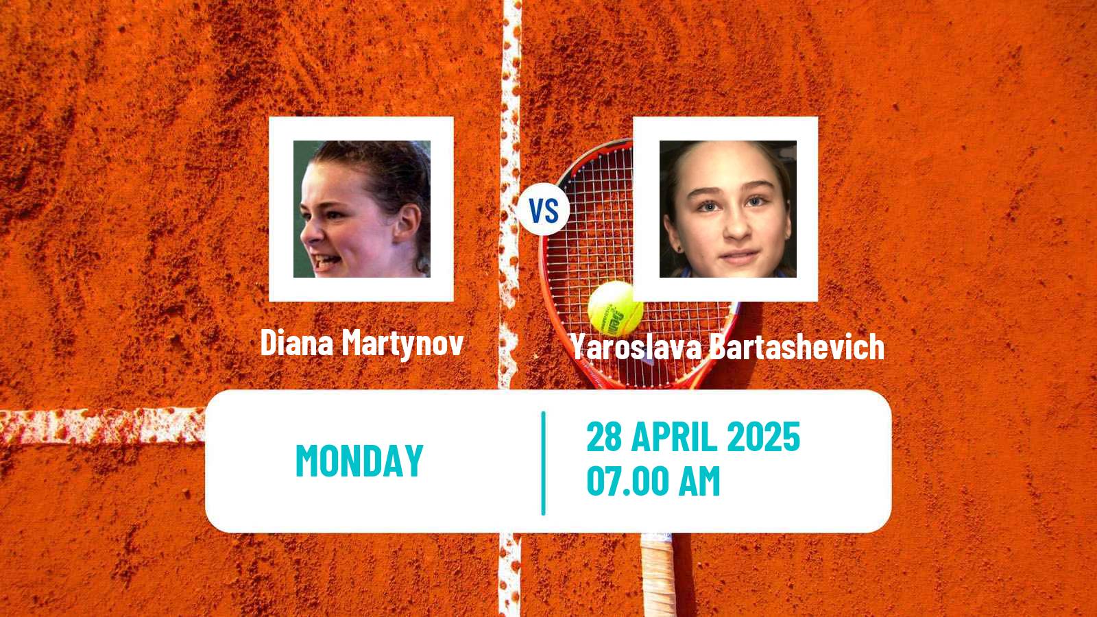 Tennis Saint Malo Challenger Women Diana Martynov - Yaroslava Bartashevich