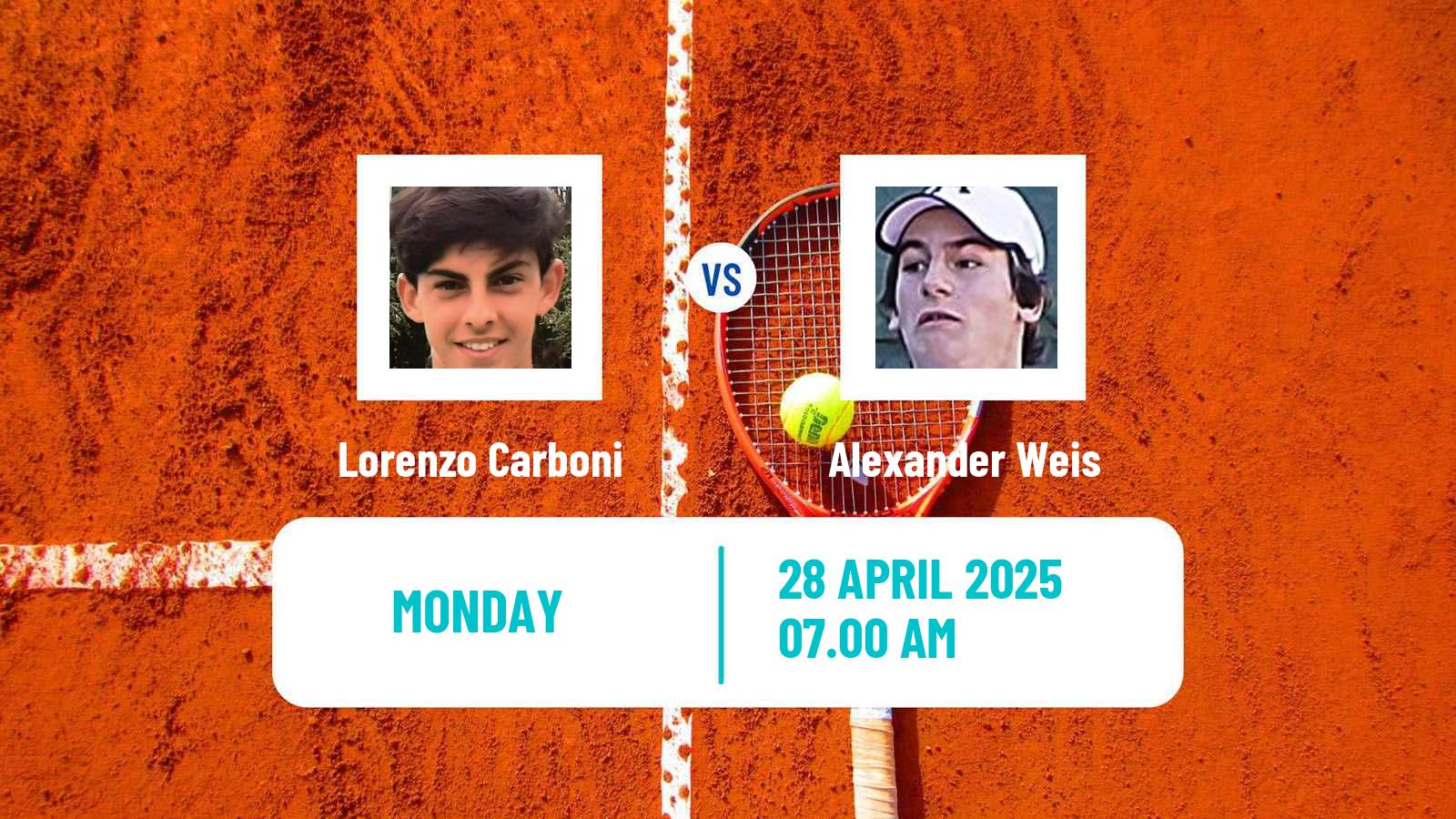 Tennis ITF M25 Santa Margherita Di Pula 5 Men Lorenzo Carboni - Alexander Weis