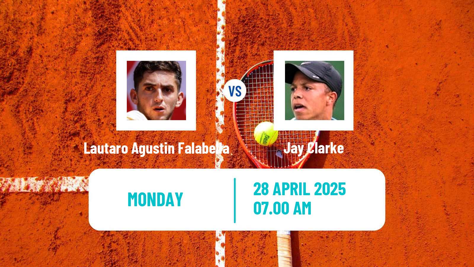 Tennis ITF M25 Santa Margherita Di Pula 5 Men Lautaro Agustin Falabella - Jay Clarke