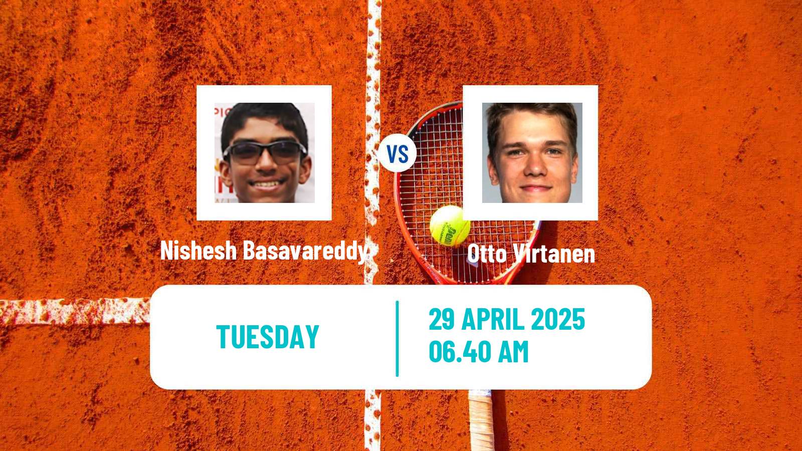 Tennis Aix En Provence Challenger Men Nishesh Basavareddy - Otto Virtanen