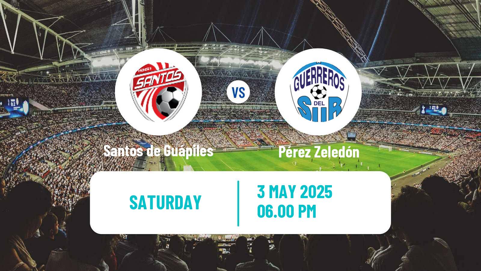 Soccer Costa Rican Primera Division Santos de Guápiles - Pérez Zeledón