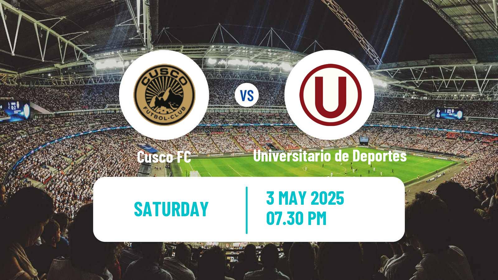 Soccer Peruvian Liga 1 Cusco - Universitario de Deportes