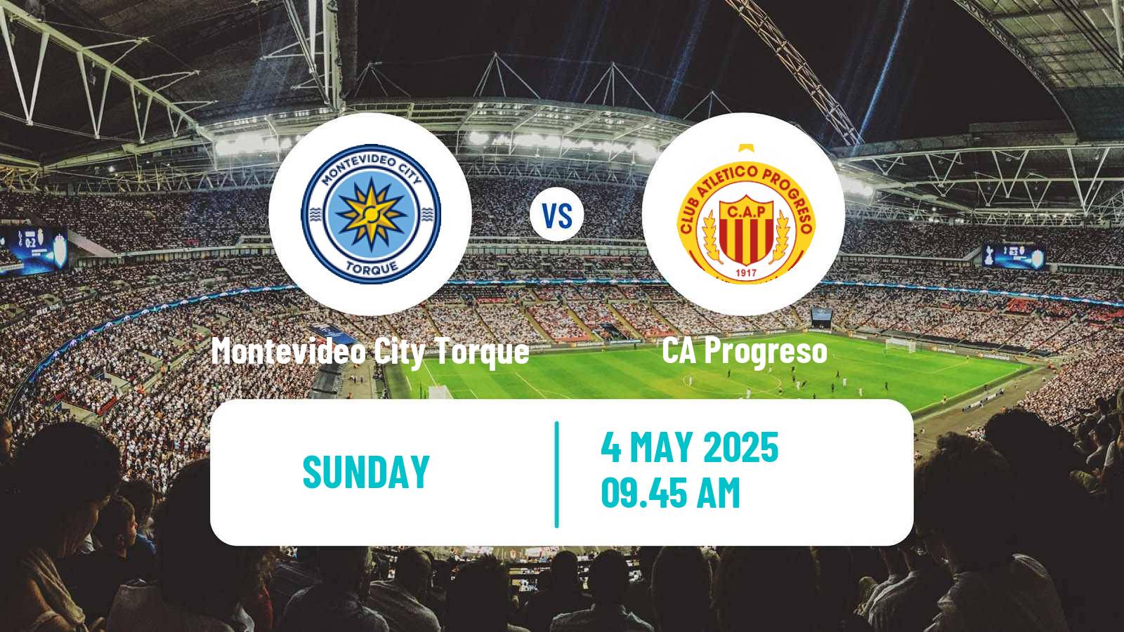 Soccer Uruguayan Primera Division Montevideo City Torque - Progreso