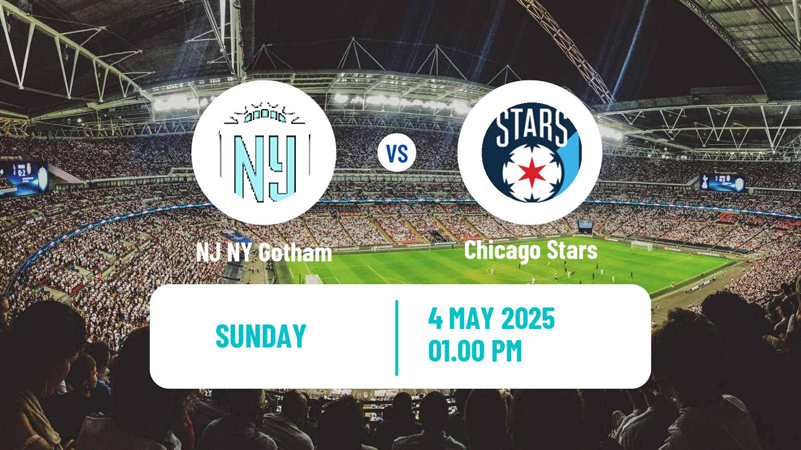Soccer NWSL NJ NY Gotham - Chicago Stars
