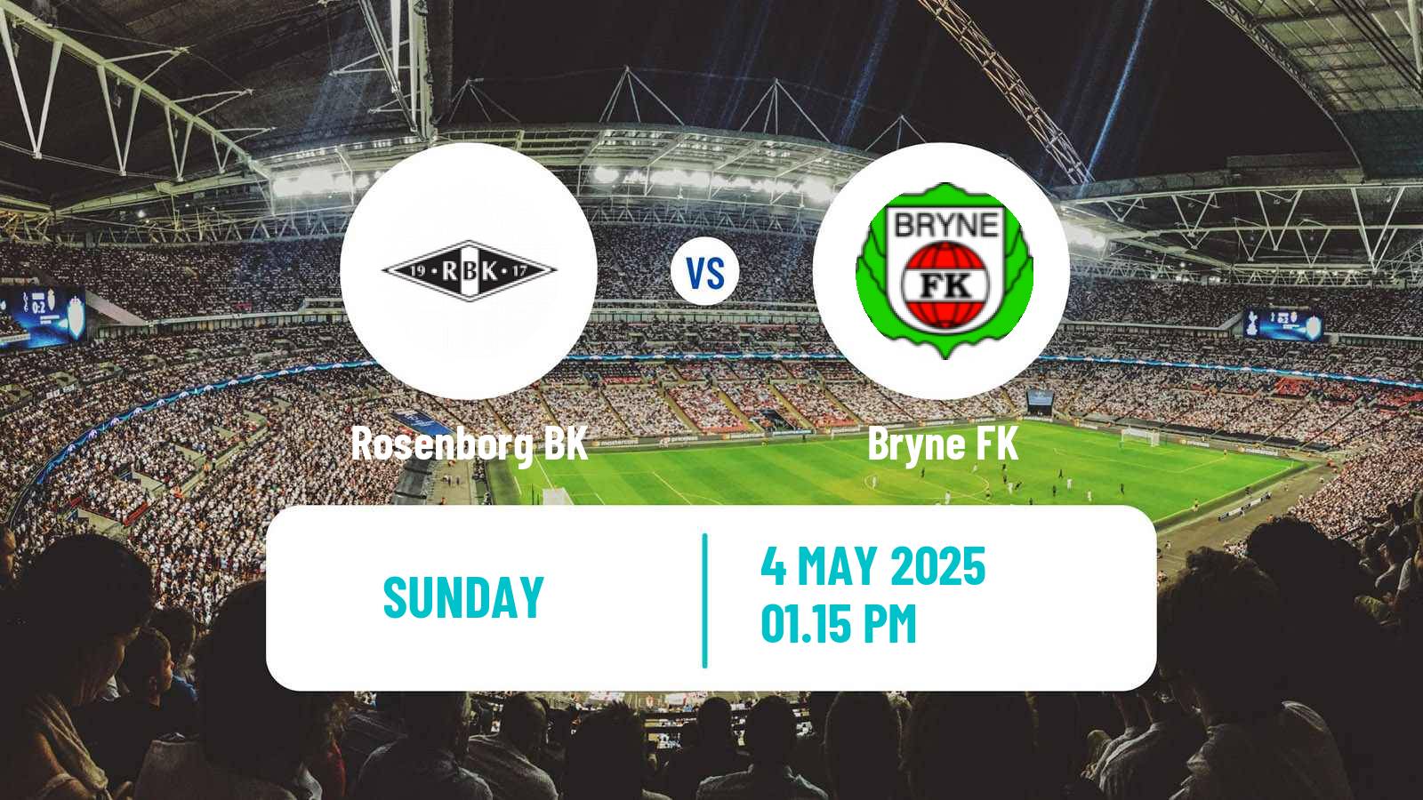 Soccer Norwegian Eliteserien Rosenborg - Bryne