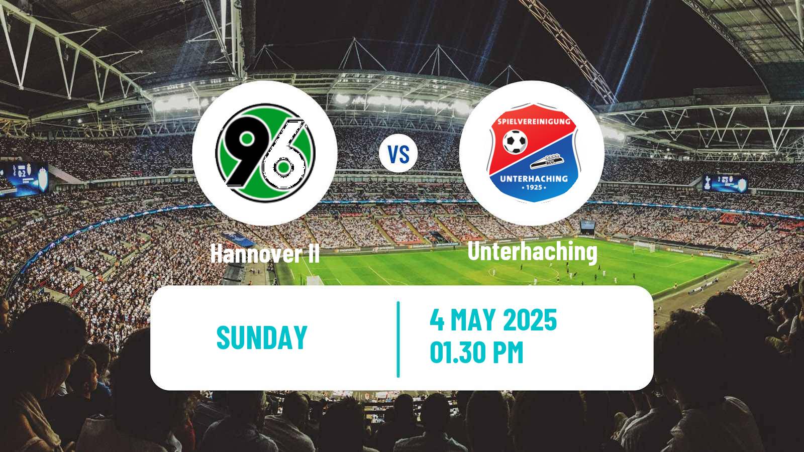 Soccer German 3 Bundesliga Hannover II - Unterhaching