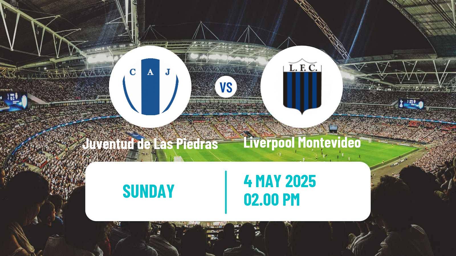 Soccer Uruguayan Primera Division Juventud de Las Piedras - Liverpool Montevideo