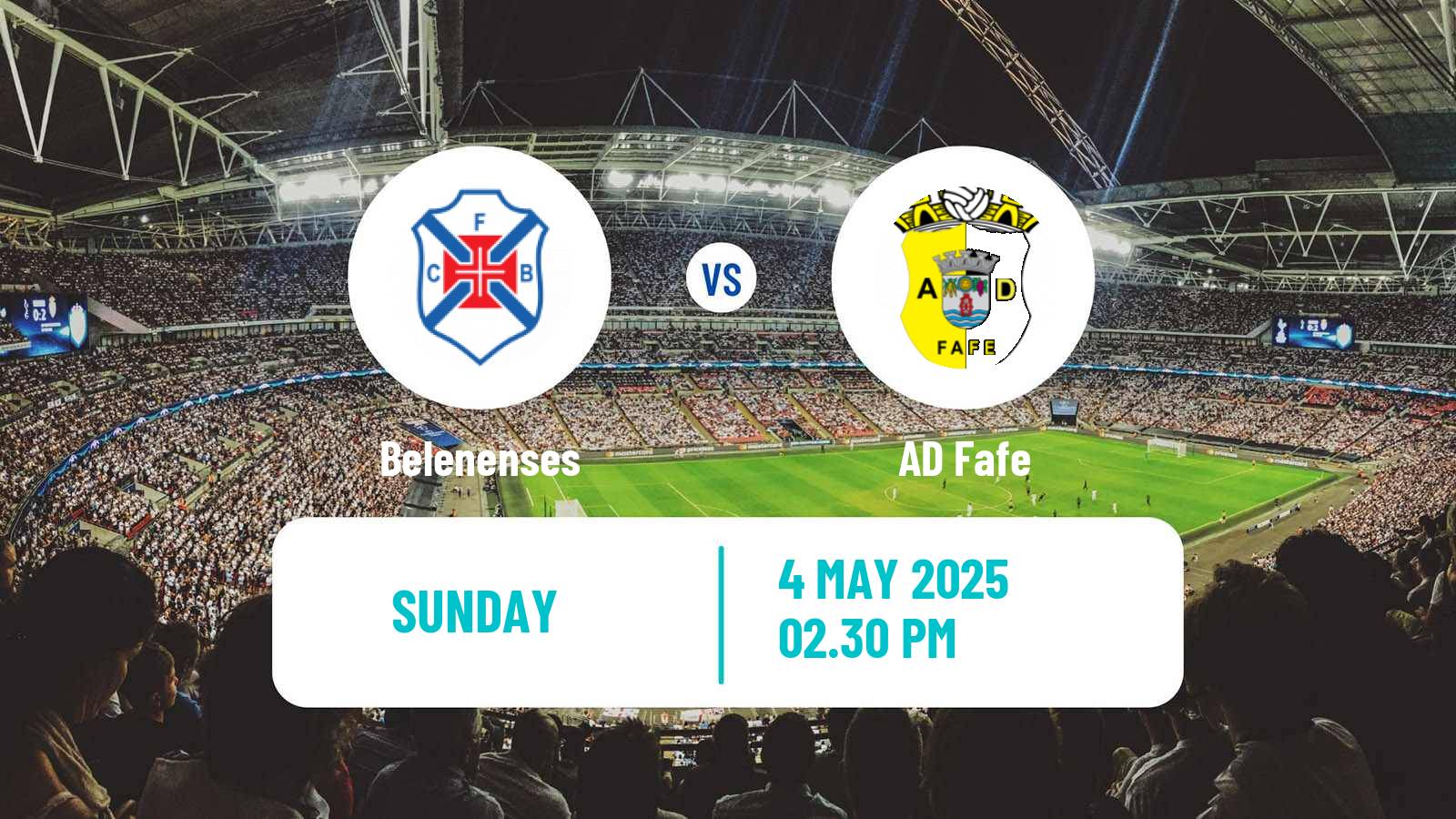 Soccer Portuguese Liga 3 Belenenses - Fafe