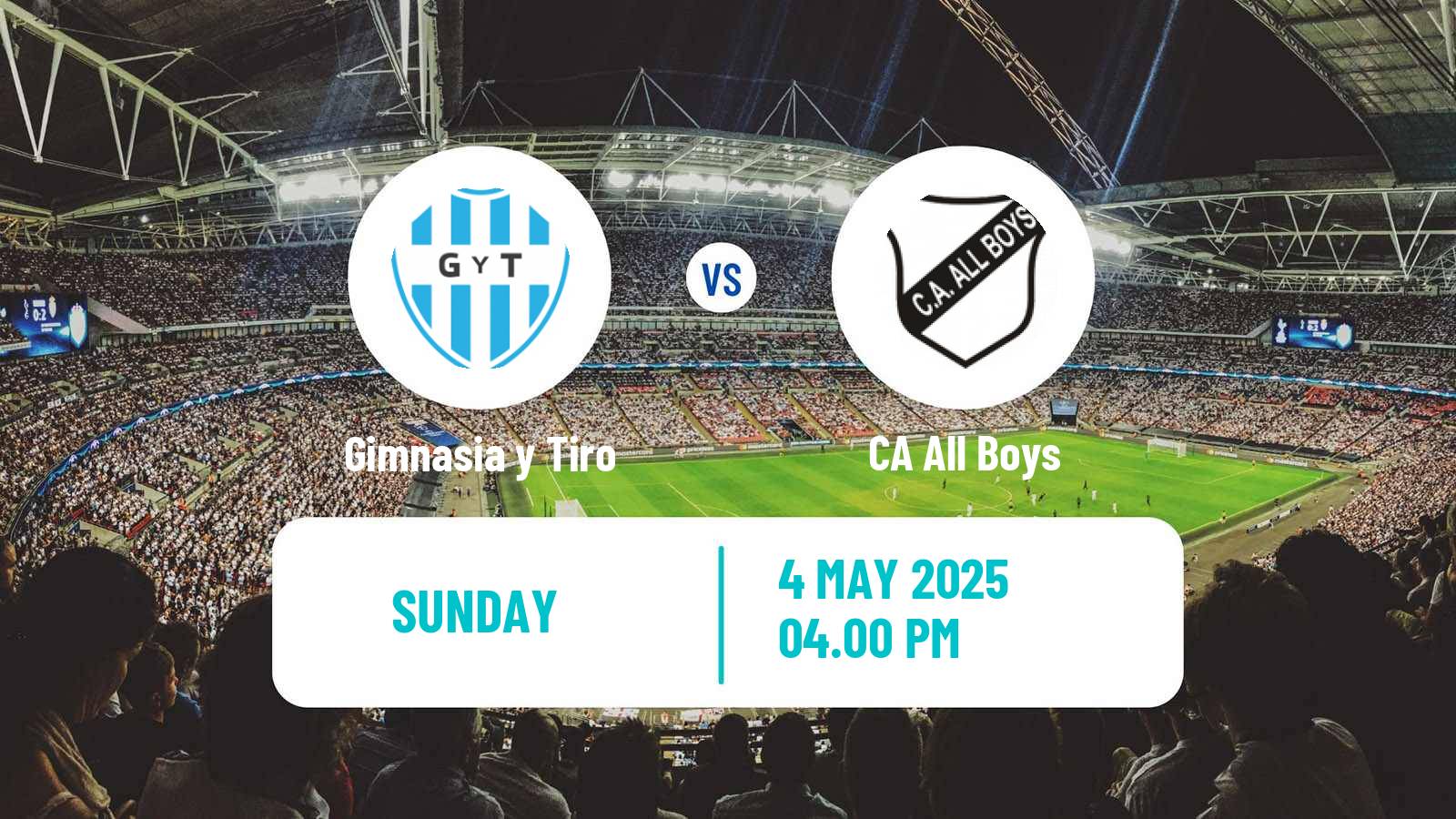 Soccer Argentinian Primera Nacional Gimnasia y Tiro - All Boys