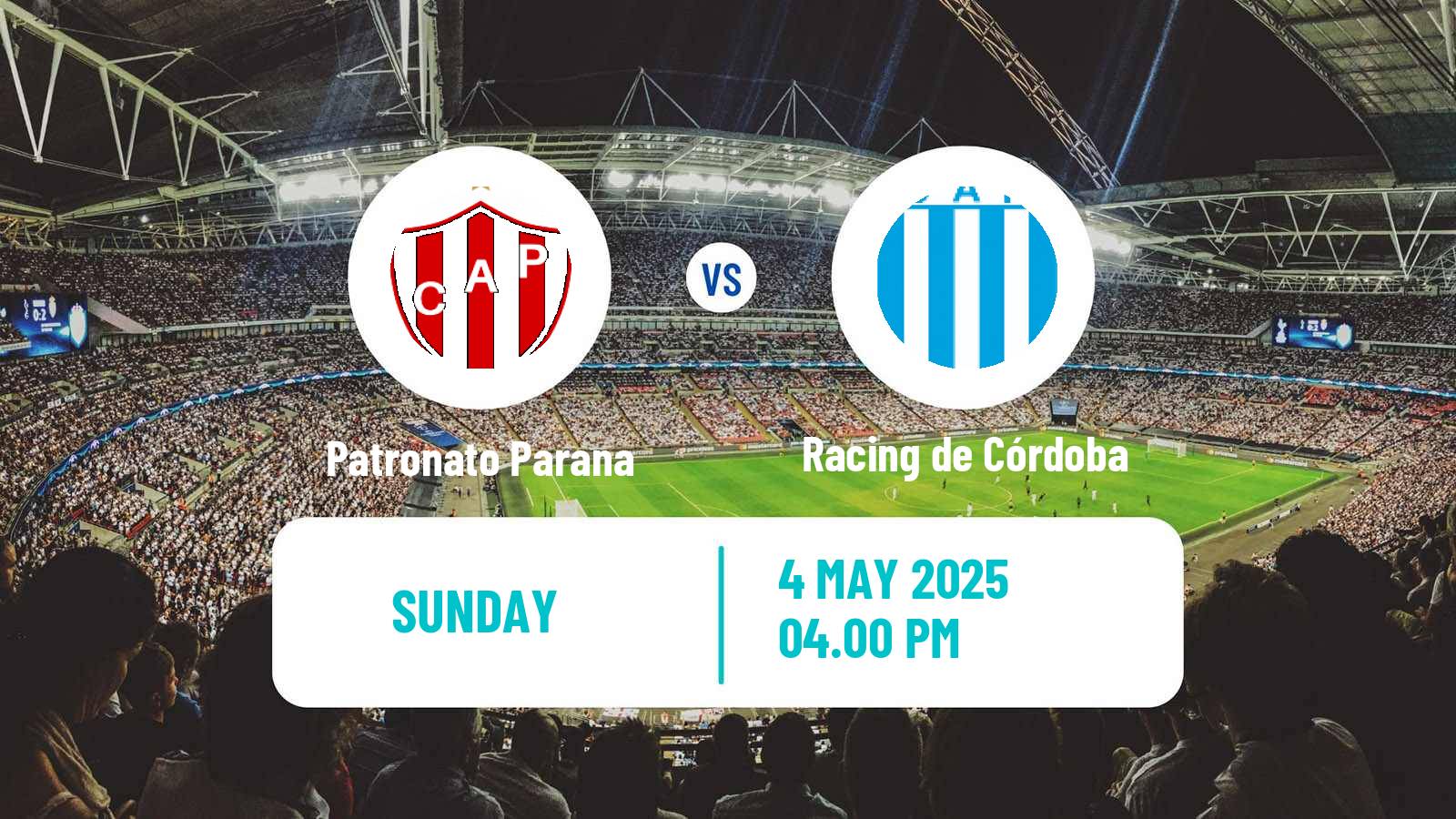 Soccer Argentinian Primera Nacional Patronato Parana - Racing de Córdoba