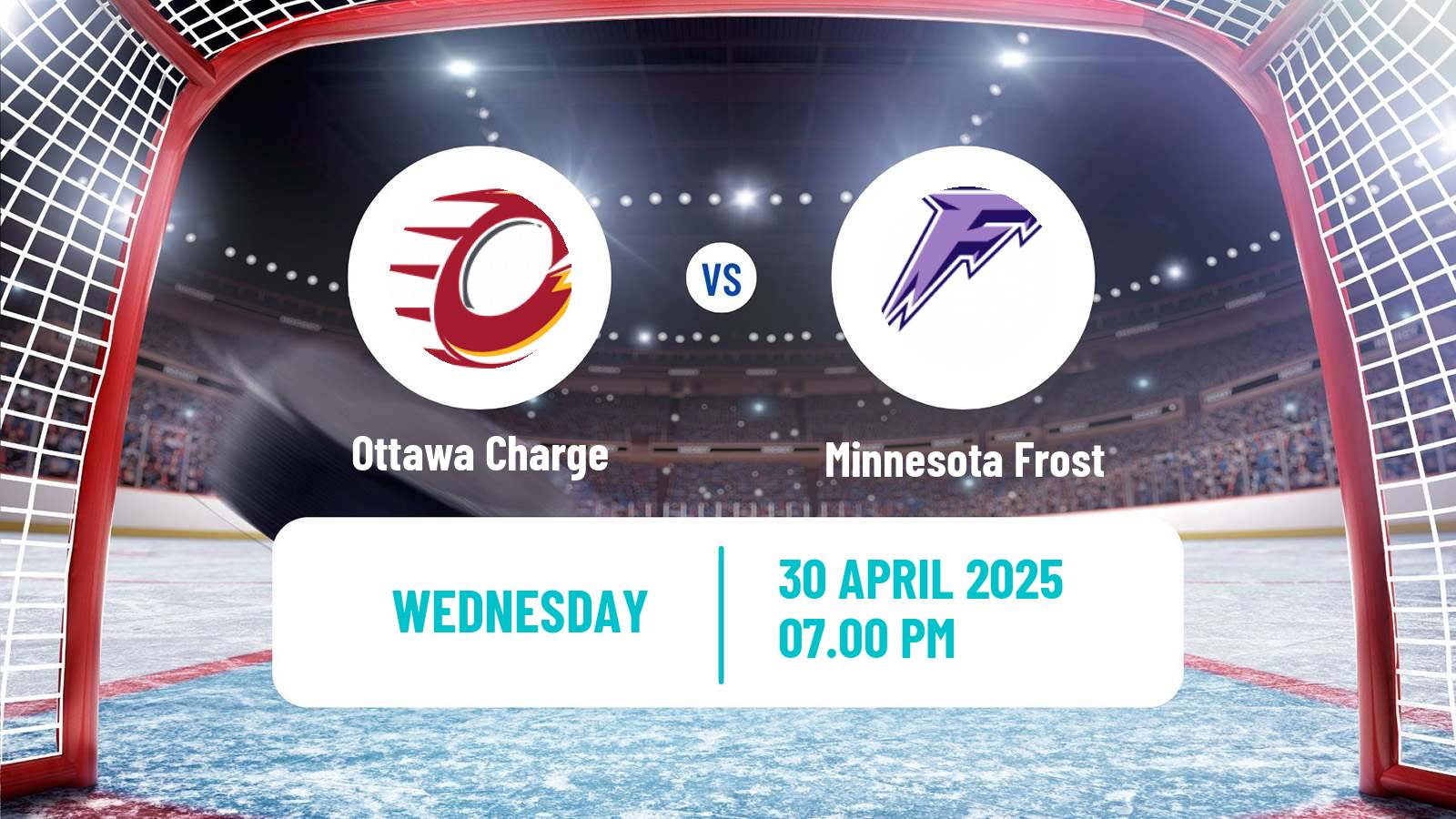 Hockey PWHL Women Ottawa Charge - Minnesota Frost