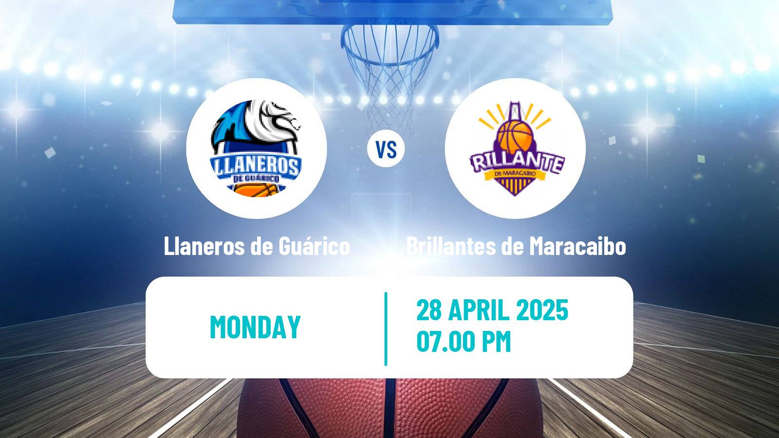 Basketball Venezuelan Superliga Basketball Llaneros de Guárico - Brillantes de Maracaibo