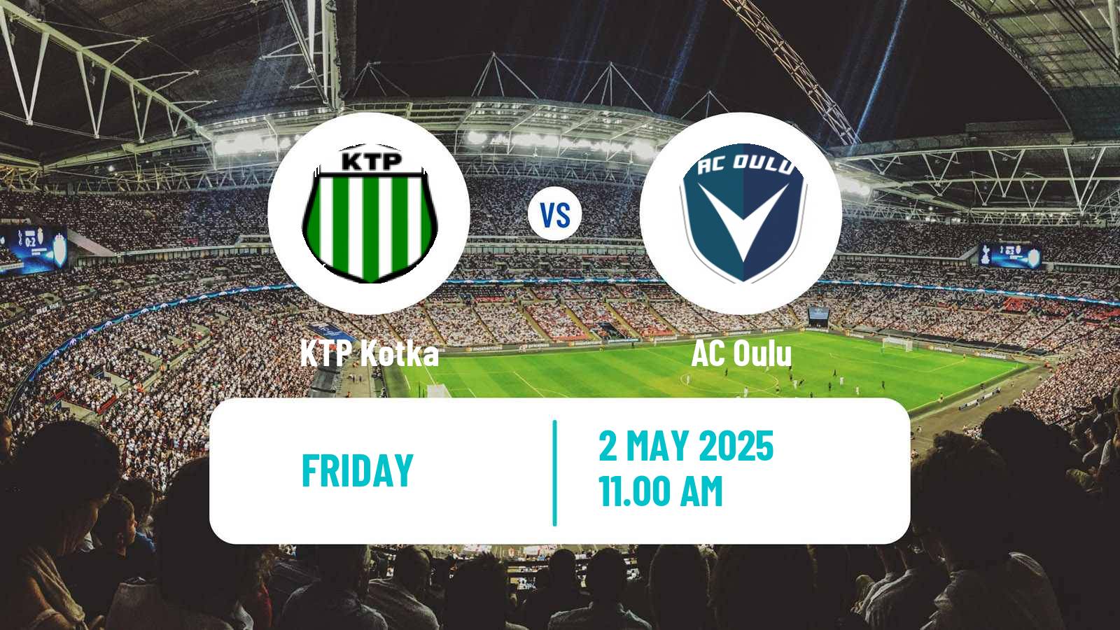 Soccer Finnish Veikkausliiga KTP Kotka - Oulu