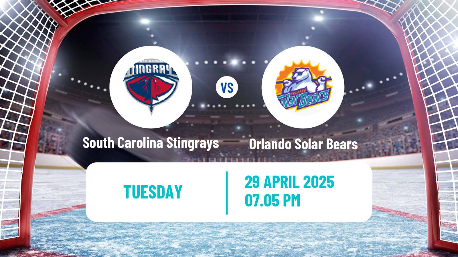 Hockey ECHL South Carolina Stingrays - Orlando Solar Bears