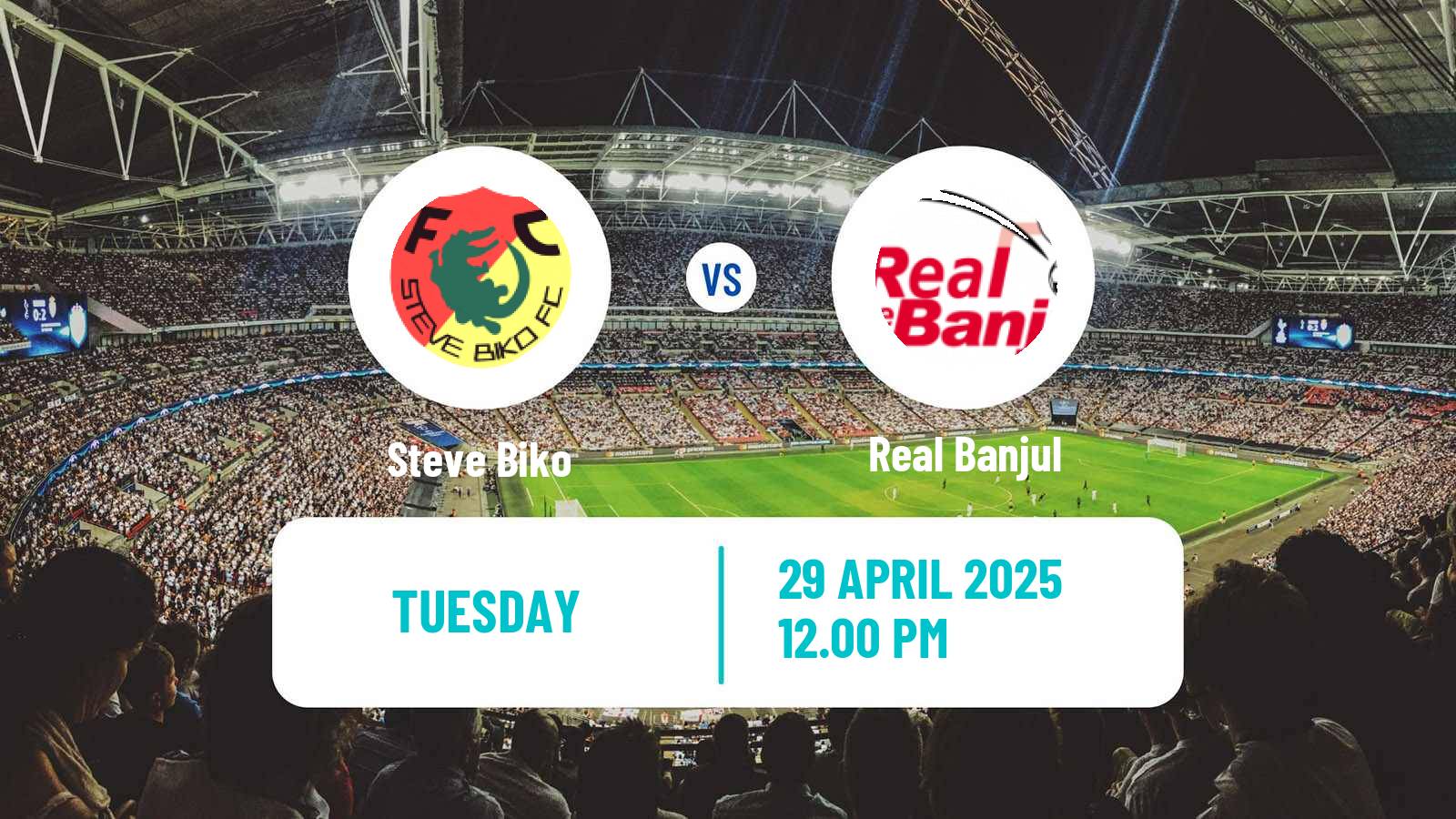 Soccer Gambian GFA League Steve Biko - Real Banjul