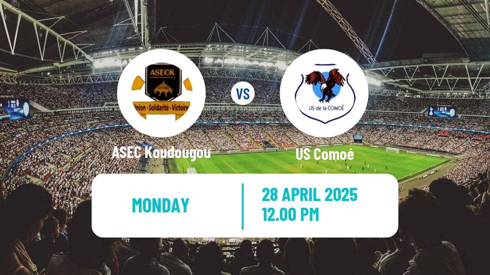 Soccer Burkina Faso Premier League ASEC Koudougou - US Comoé