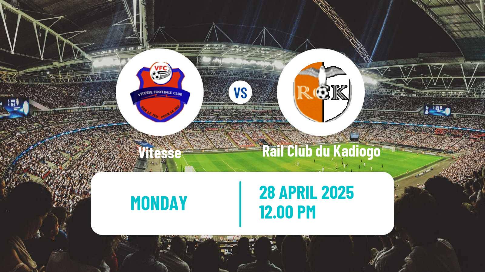 Soccer Burkina Faso Premier League Vitesse - Rail Club du Kadiogo