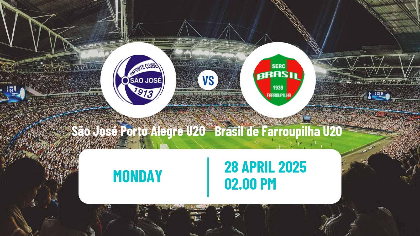 Soccer Brazilian Gaucho U20 São José Porto Alegre U20 - Brasil de Farroupilha U20