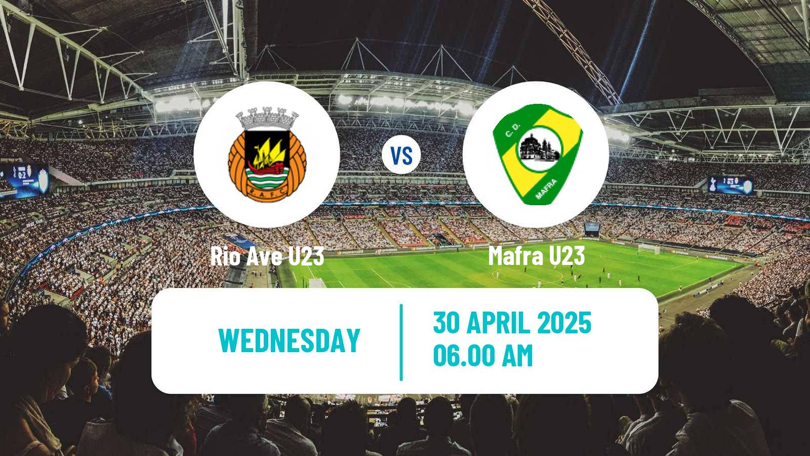 Soccer Portuguese Liga Revelacao U23 Rio Ave U23 - Mafra U23