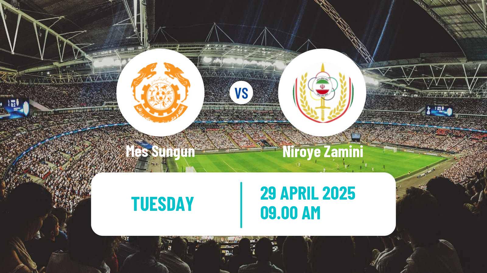 Soccer Iran Division 1 Mes Sungun - Niroye Zamini