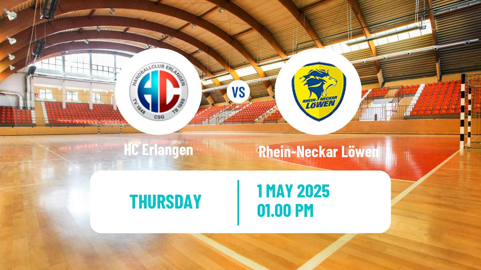 Handball German Bundesliga Handball Erlangen - Rhein-Neckar Löwen