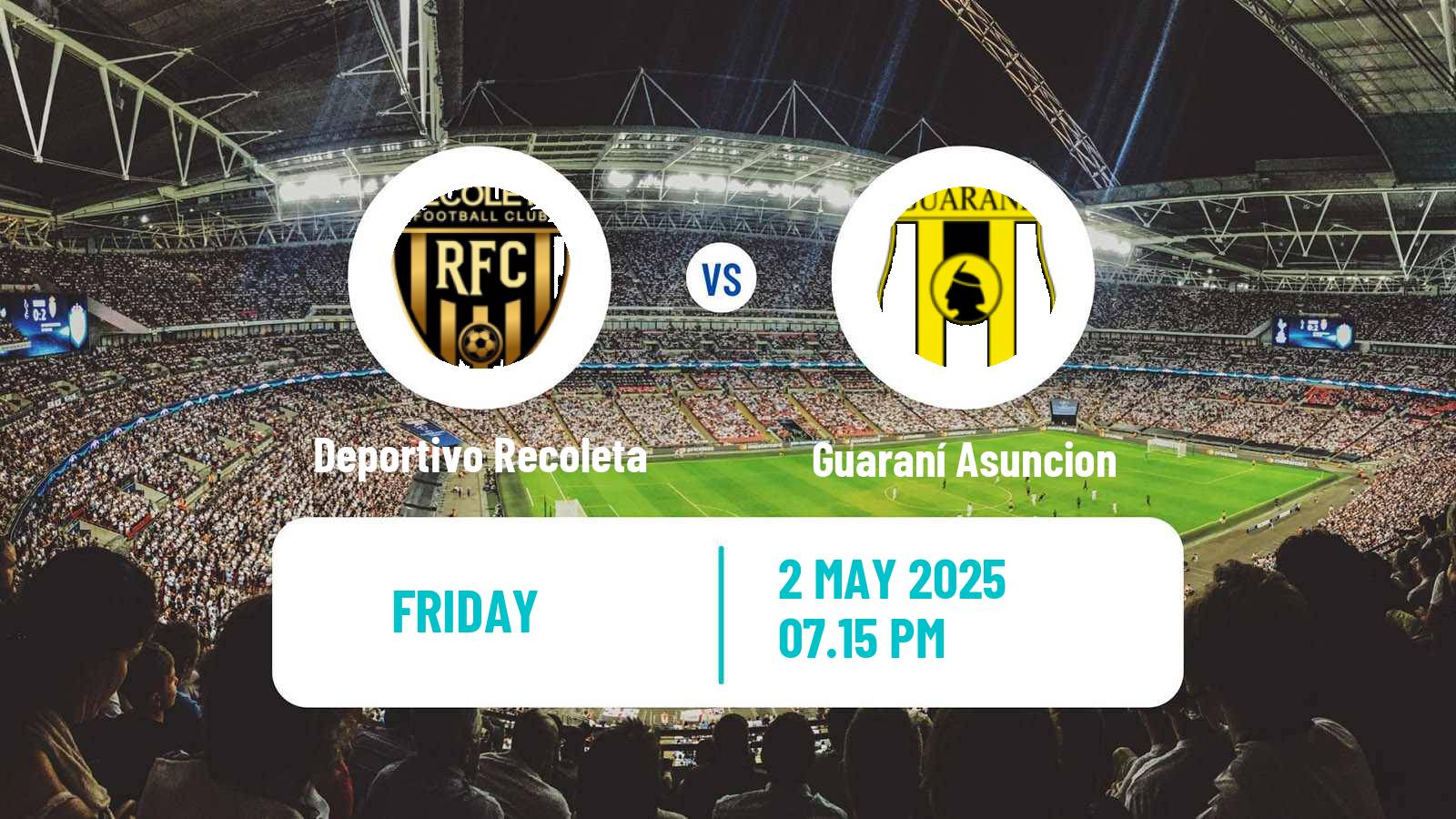 Soccer Paraguayan Primera Division Deportivo Recoleta - Guaraní Asuncion