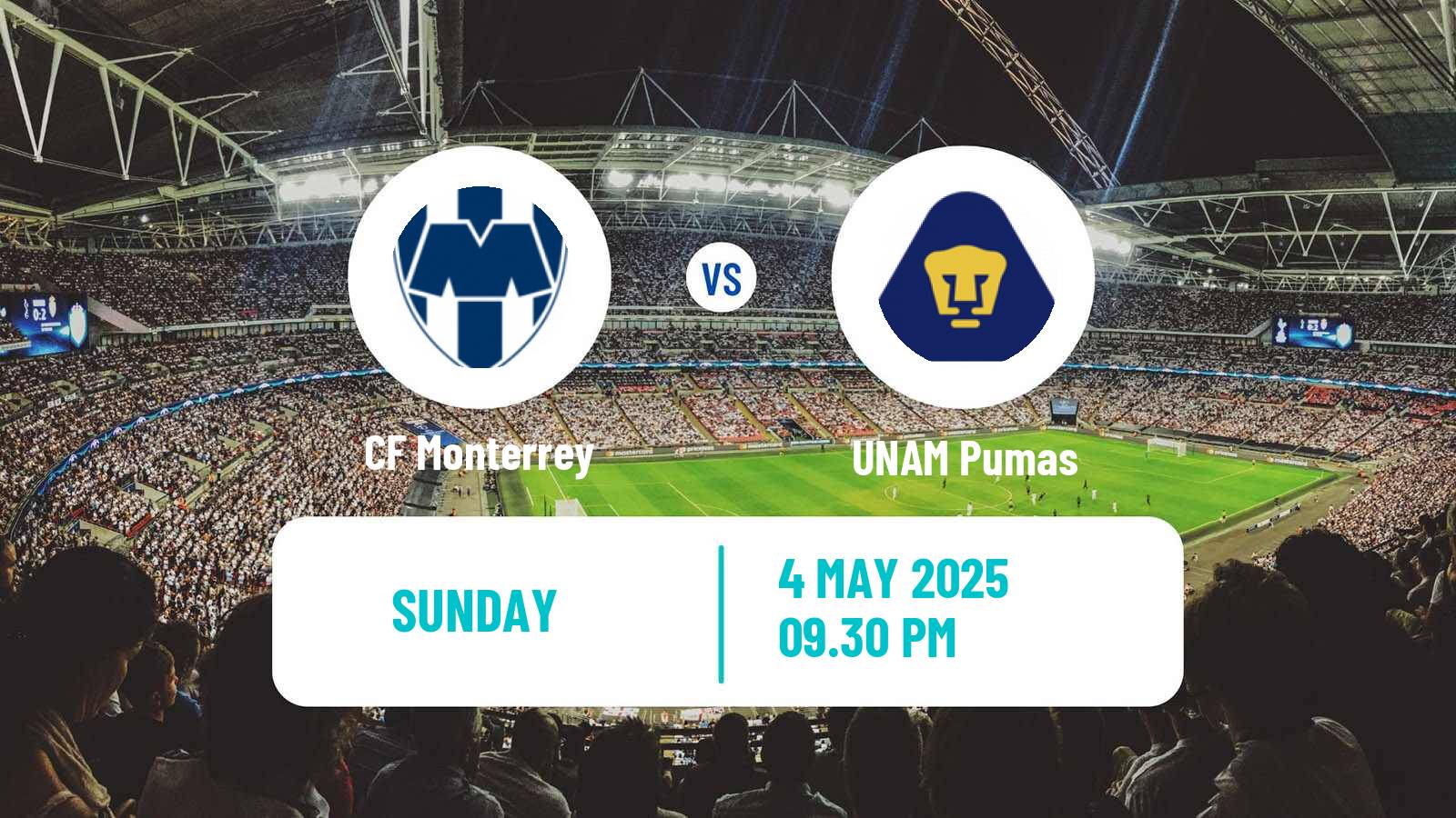 Soccer Mexican Liga MX Monterrey - UNAM