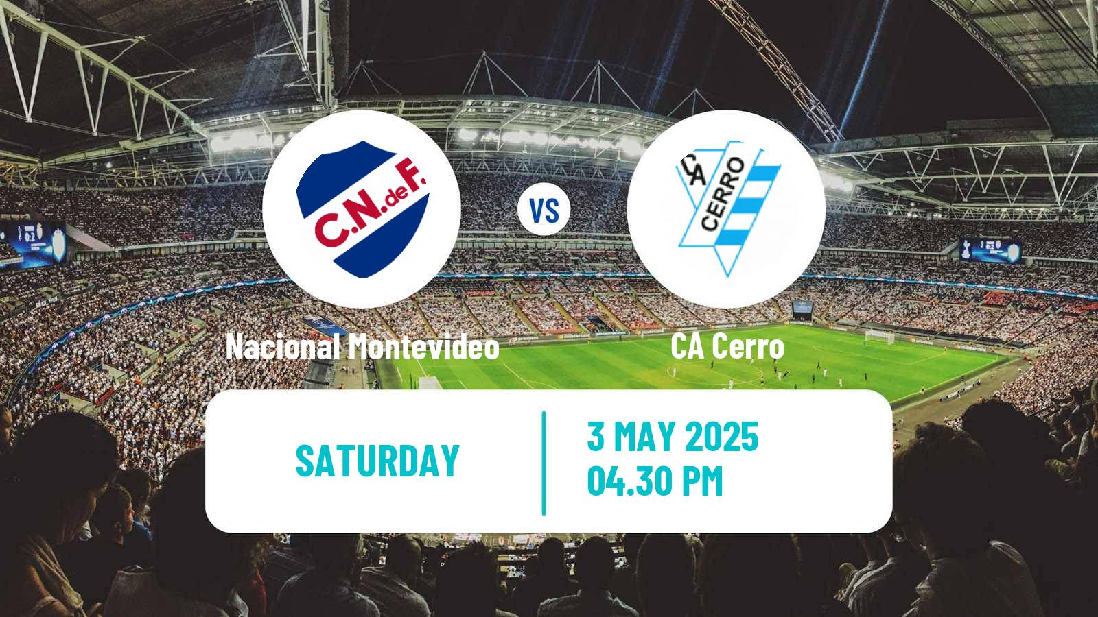 Soccer Uruguayan Primera Division Nacional Montevideo - Cerro