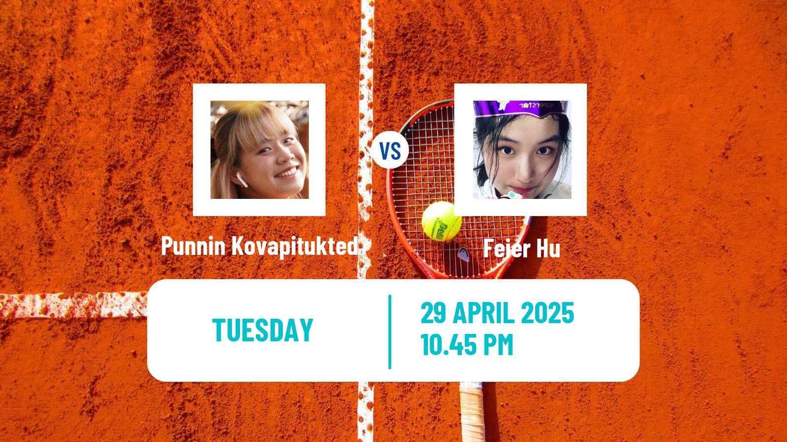 Tennis ITF W35 Goyang Women Punnin Kovapitukted - Feier Hu