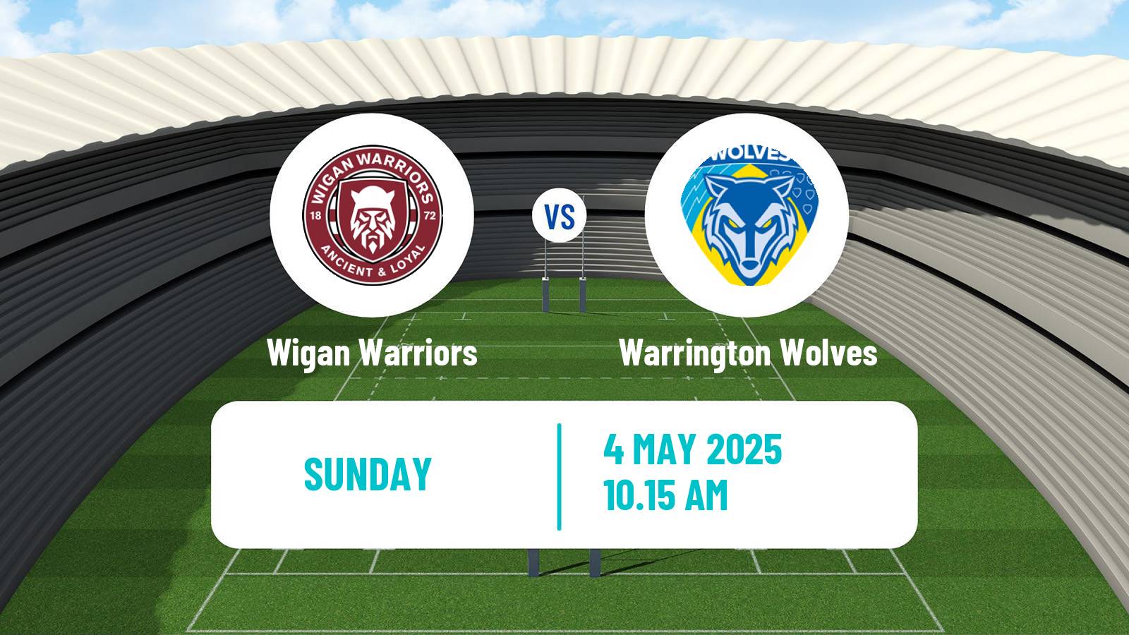 Rugby league Super League Rugby Wigan Warriors - Warrington Wolves