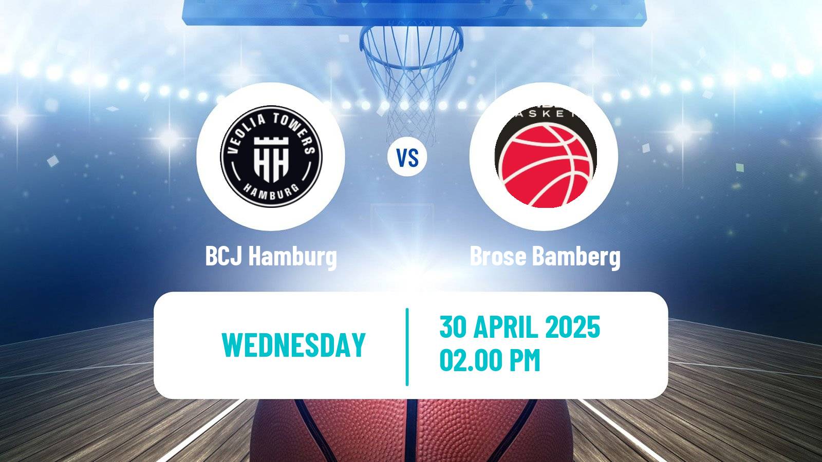 Basketball German BBL BCJ Hamburg - Brose Bamberg