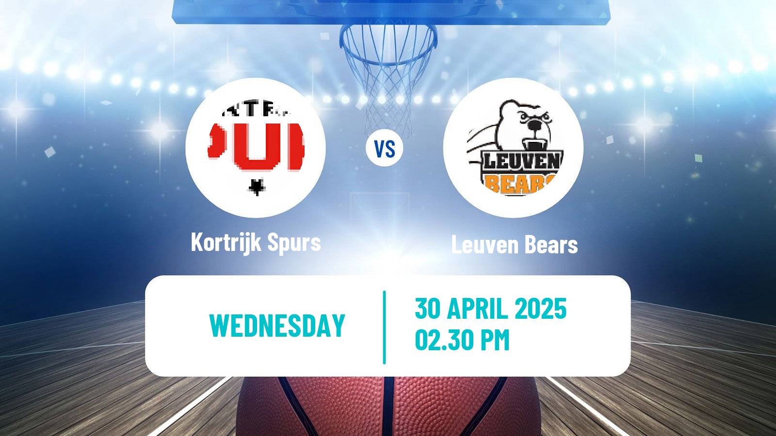 Basketball BNXT League Kortrijk Spurs - Leuven Bears