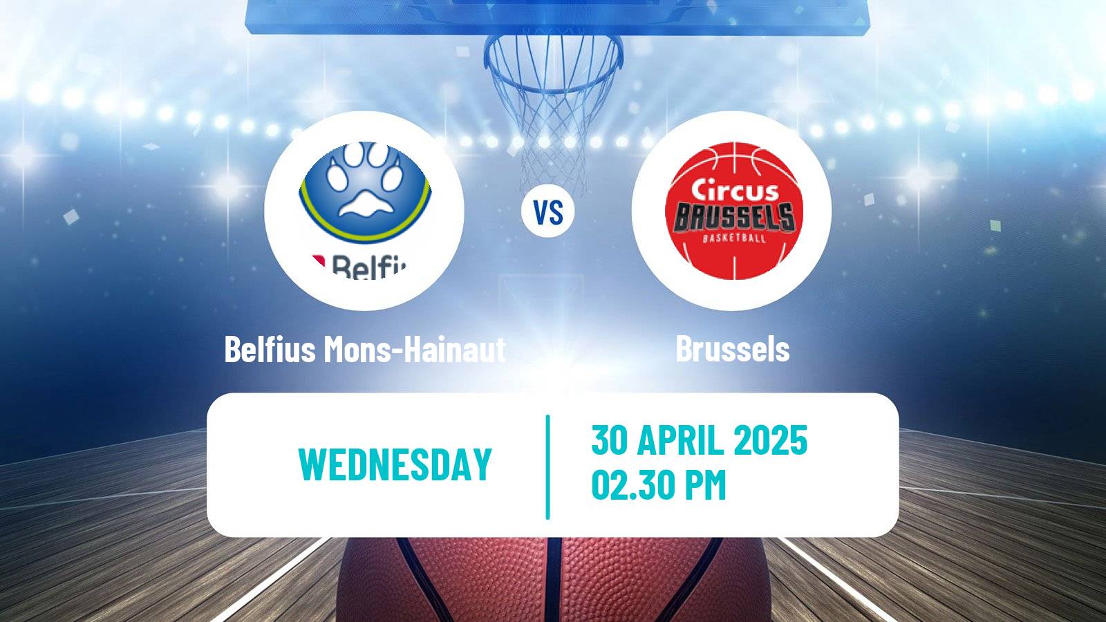 Basketball BNXT League Belfius Mons-Hainaut - Brussels