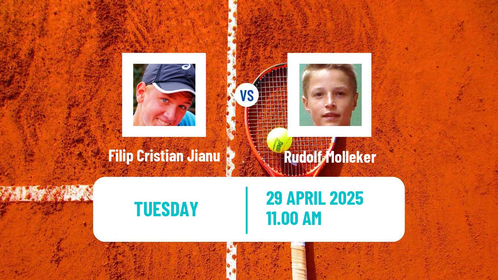 Tennis Ostrava Challenger Men Filip Cristian Jianu - Rudolf Molleker