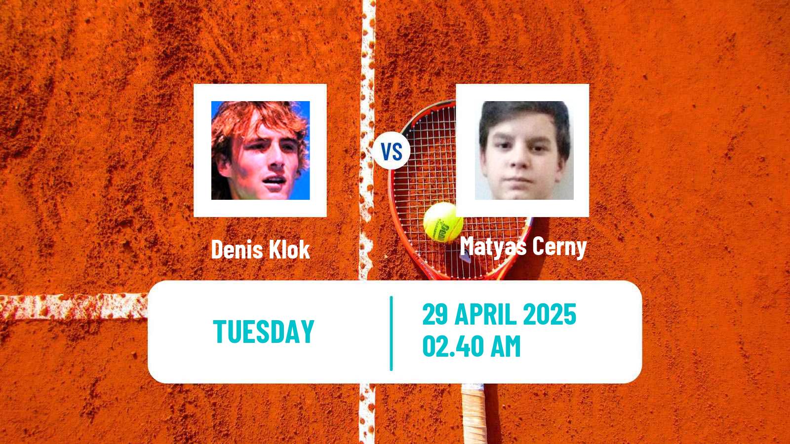 Tennis ITF M15 Shymkent 2 Men Denis Klok - Matyas Cerny