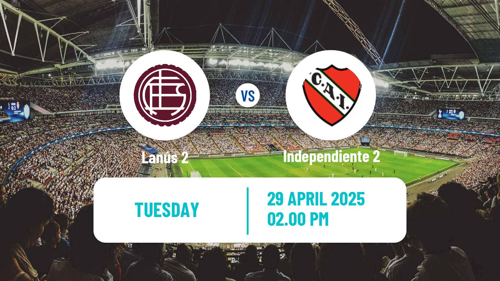 Soccer Argentinian Reserve League Lanús 2 - Independiente 2